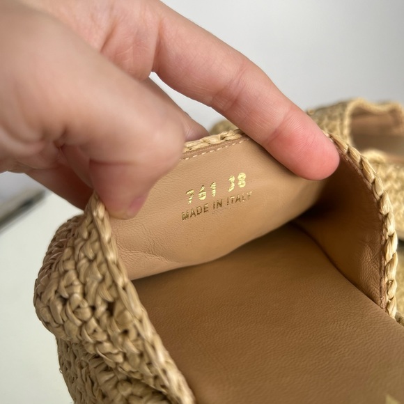 Like new Prada Crochet Raffia flatform slides $1,150 38 - Picture 5 of 15
